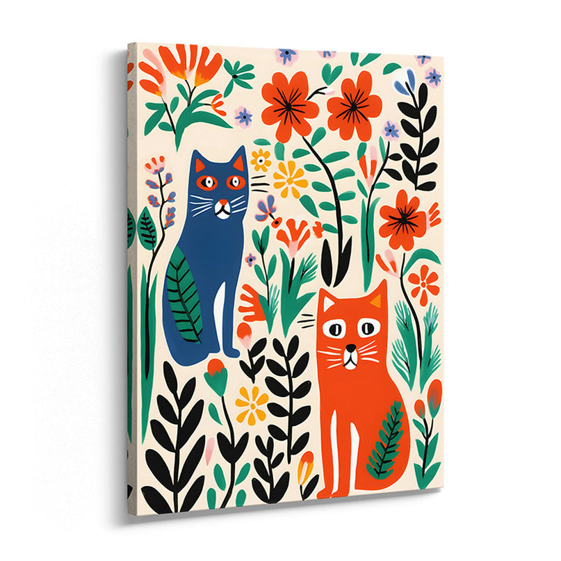 Whimsical Floral Canvas