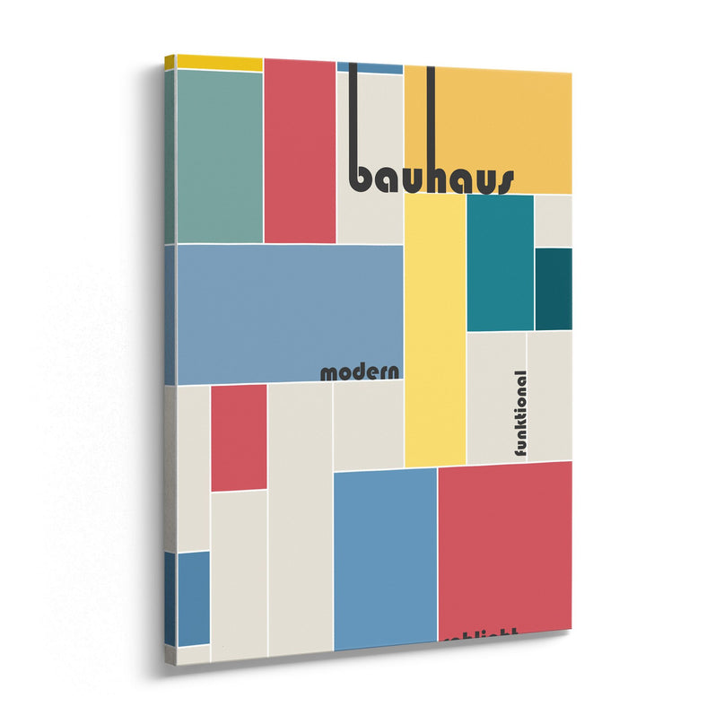 Bauhaus Colour Block Canvas Art
