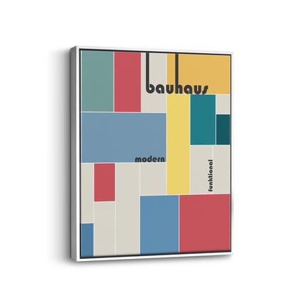 Bauhaus Colour Block Canvas Art