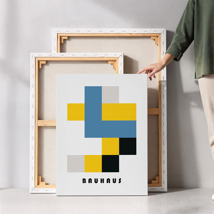 Bauhaus Geometric Blocks Canvas