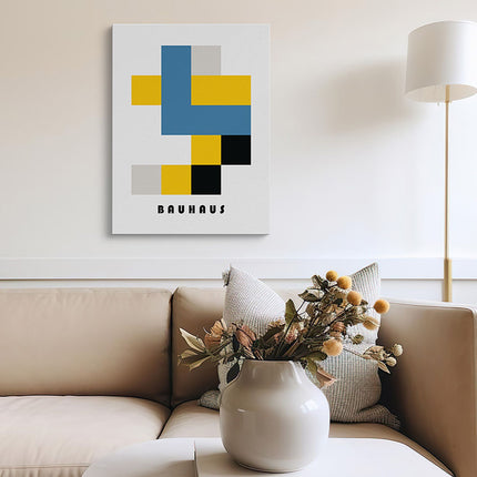 Bauhaus Geometric Blocks Canvas