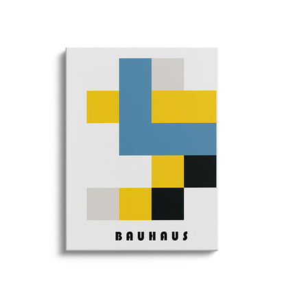 Bauhaus Geometric Blocks Canvas