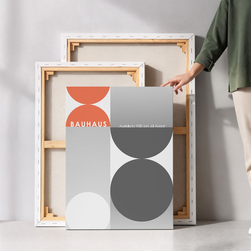 Bauhaus Style 43 Framed Canvas Art