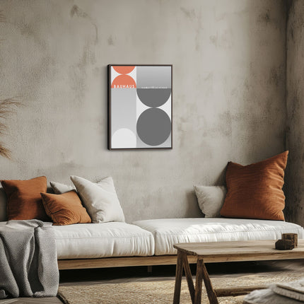 Bauhaus Style 43 Framed Canvas Art