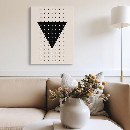 Midnight Triangle Grid Canvas