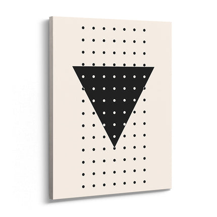 Midnight Triangle Grid Canvas