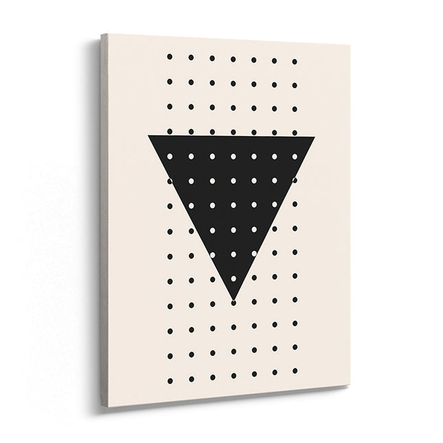 Midnight Triangle Grid Canvas