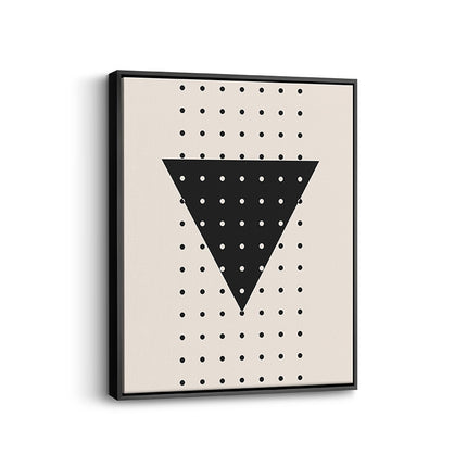 Midnight Triangle Grid Canvas