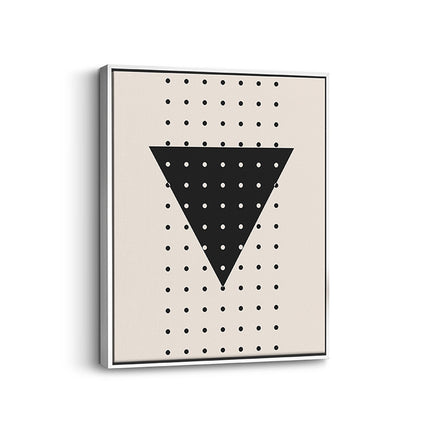 Midnight Triangle Grid Canvas