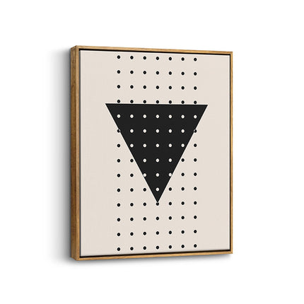 Midnight Triangle Grid Canvas