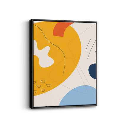 “Sun & Shapes” Abstract Canvas Art