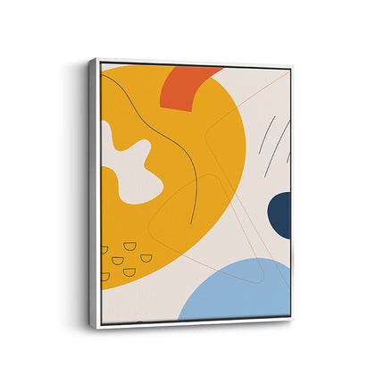 “Sun & Shapes” Abstract Canvas Art