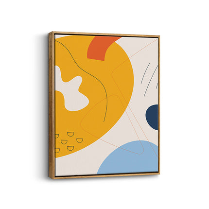 “Sun & Shapes” Abstract Canvas Art