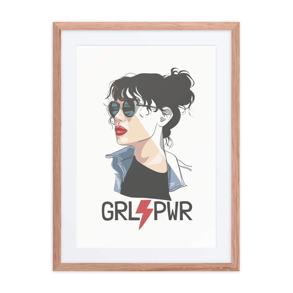 Bold typography digital framed art print