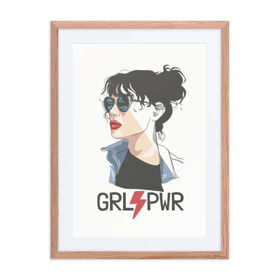 Bold typography digital framed art print