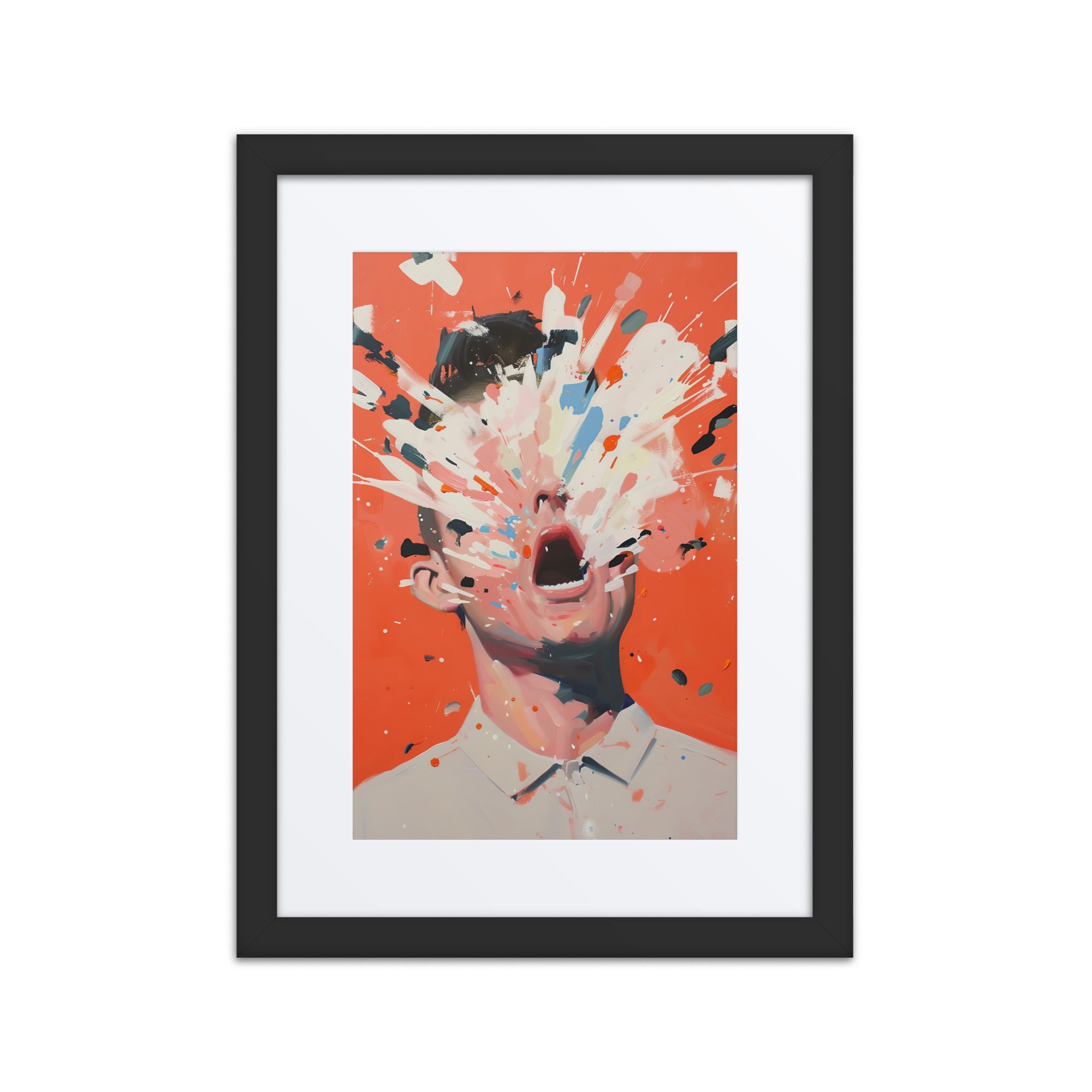 Colour Burst vibrant framed poster wall art