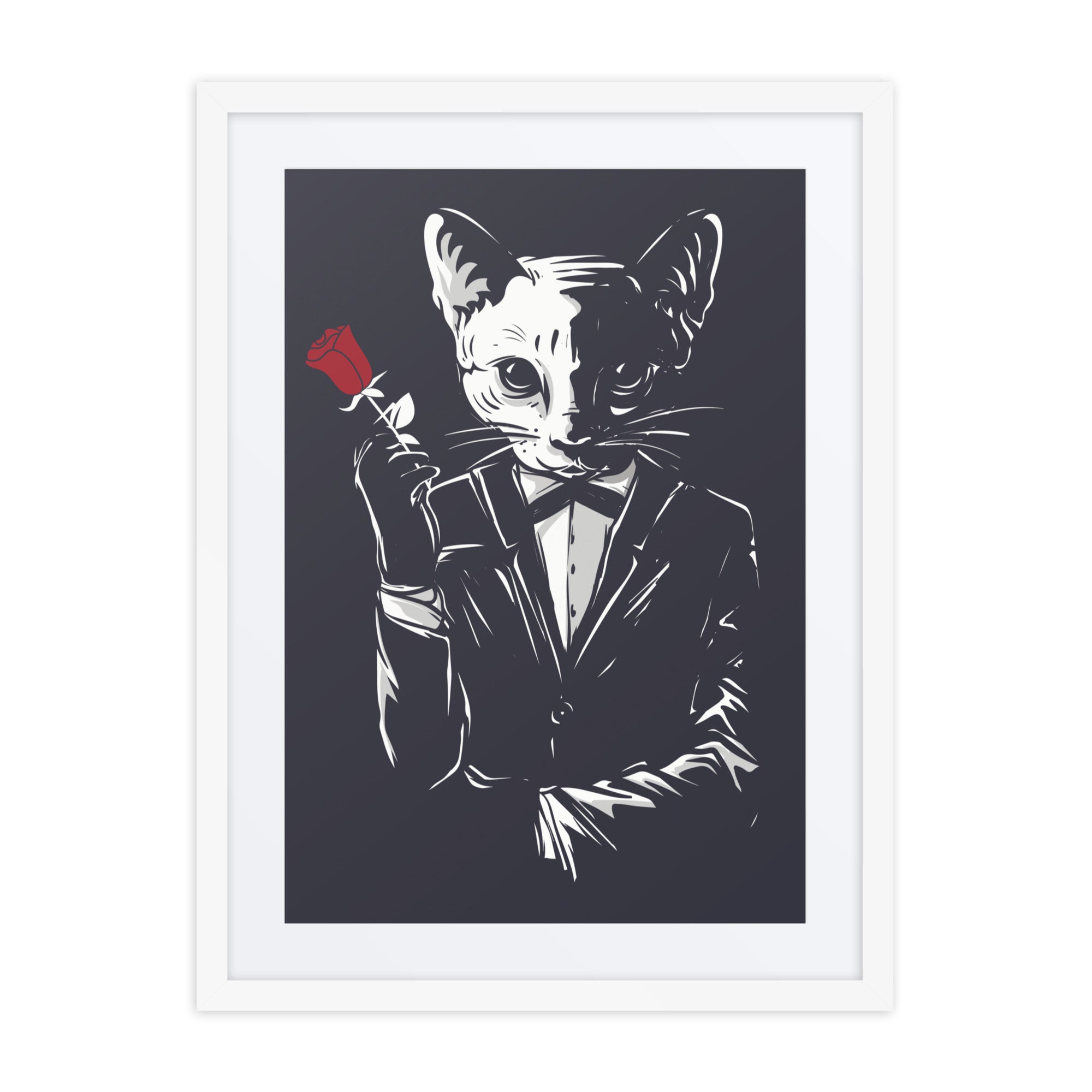 Dapper cat wall art