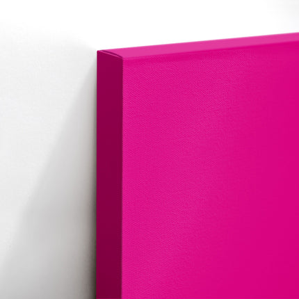 Wake Up and Smile Hot Pink Typography Canvas