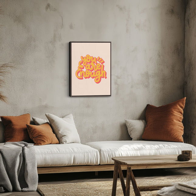 You’re Brave Enough – Retro Motivation Canvas