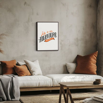 Life Is an Adventure Enjoy It Quote Canvas