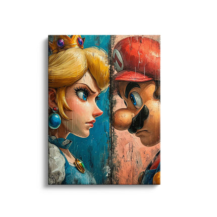 Princess vs Plumber Mario Canvas