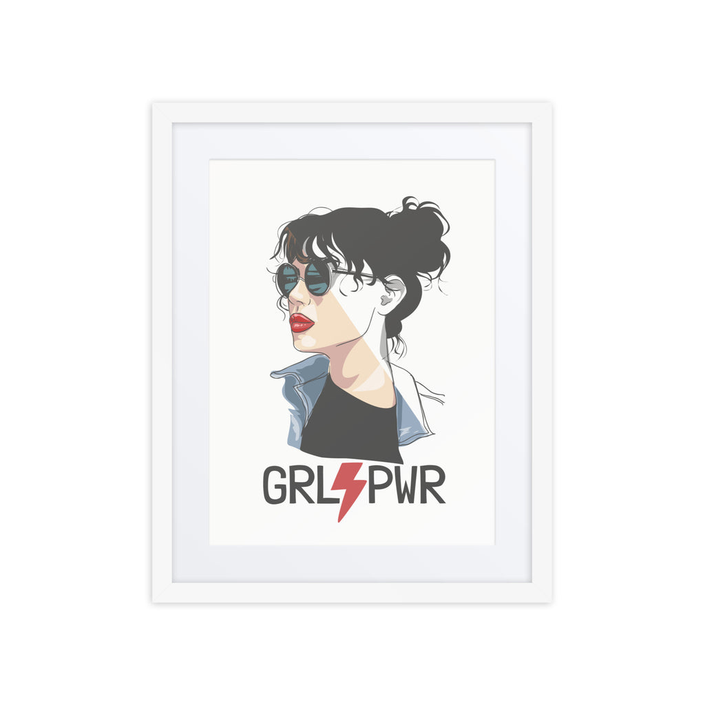 Inspirational GRL PWR artwork for Gen Z renters