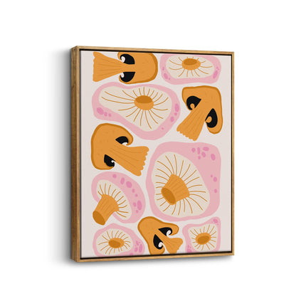 Abstract Mushroom Pattern Canvas Art Print
