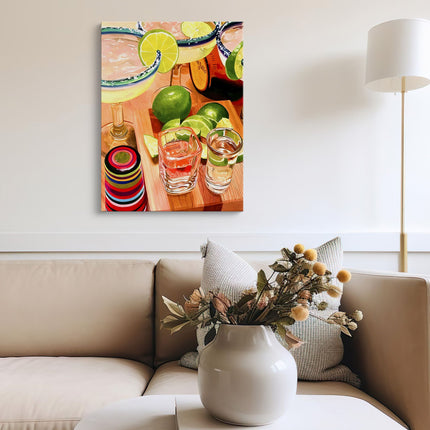 Margarita Night Cocktail Canvas