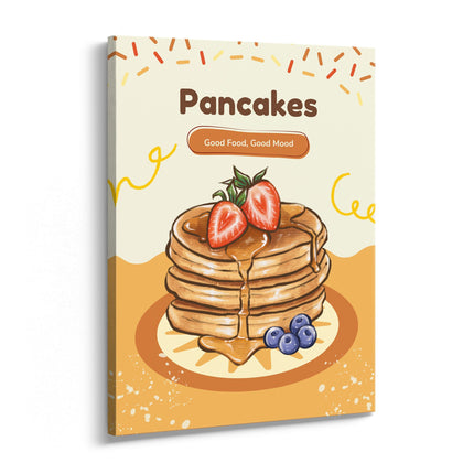 Pancakes – Good Food, Good Mood Canvas