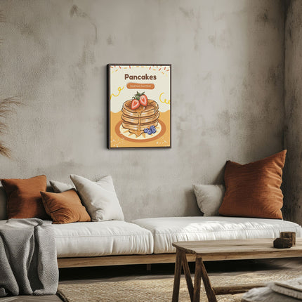 Pancakes – Good Food, Good Mood Canvas