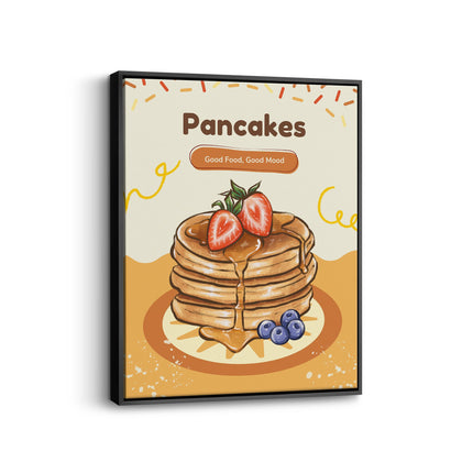 Pancakes – Good Food, Good Mood Canvas