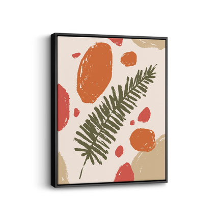 Abstract Fern Botanical Canvas Art Print