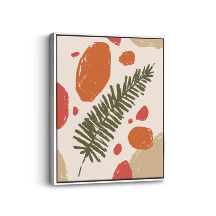 Abstract Fern Botanical Canvas Art Print