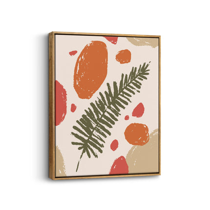Abstract Fern Botanical Canvas Art Print