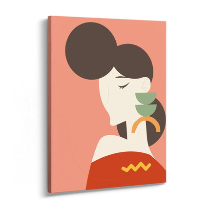 Minimalist Portrait Canvas Art Print