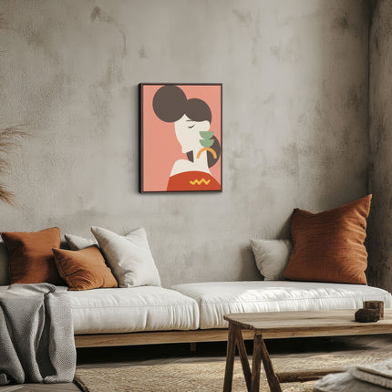 Minimalist Portrait Canvas Art Print