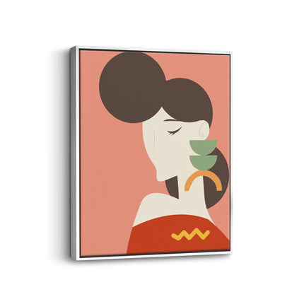 Minimalist Portrait Canvas Art Print