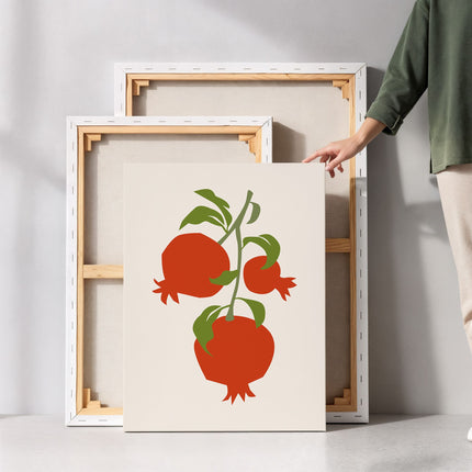 Pomegranate Branch Canvas Art Print