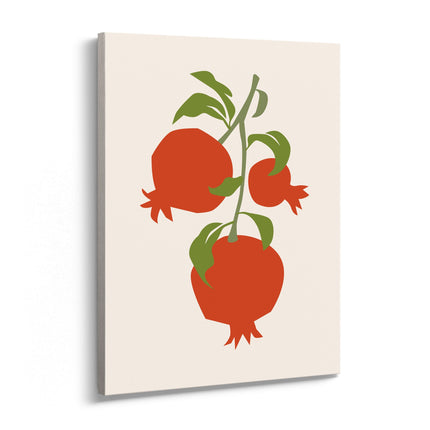 Pomegranate Branch Canvas Art Print