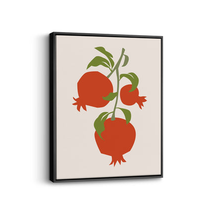 Pomegranate Branch Canvas Art Print