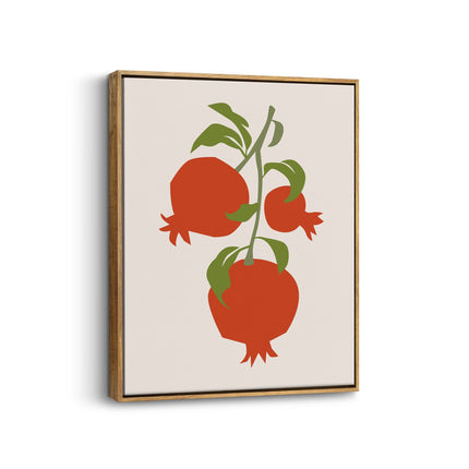 Pomegranate Branch Canvas Art Print