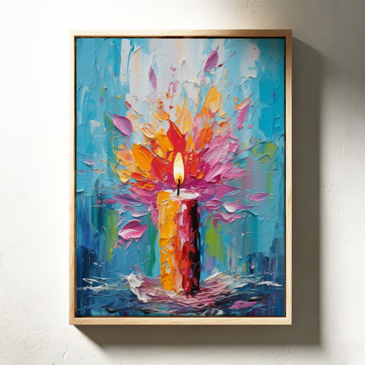 Illuminated Bloom | Framed Canvas Wall Art