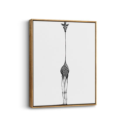 Minimalist Giraffe Canvas Art Frame
