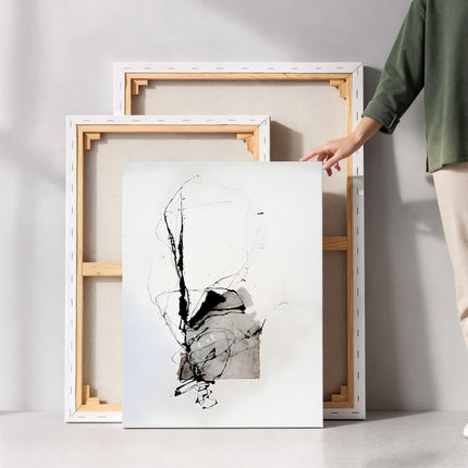 Minimal Abstract Face Canvas Art