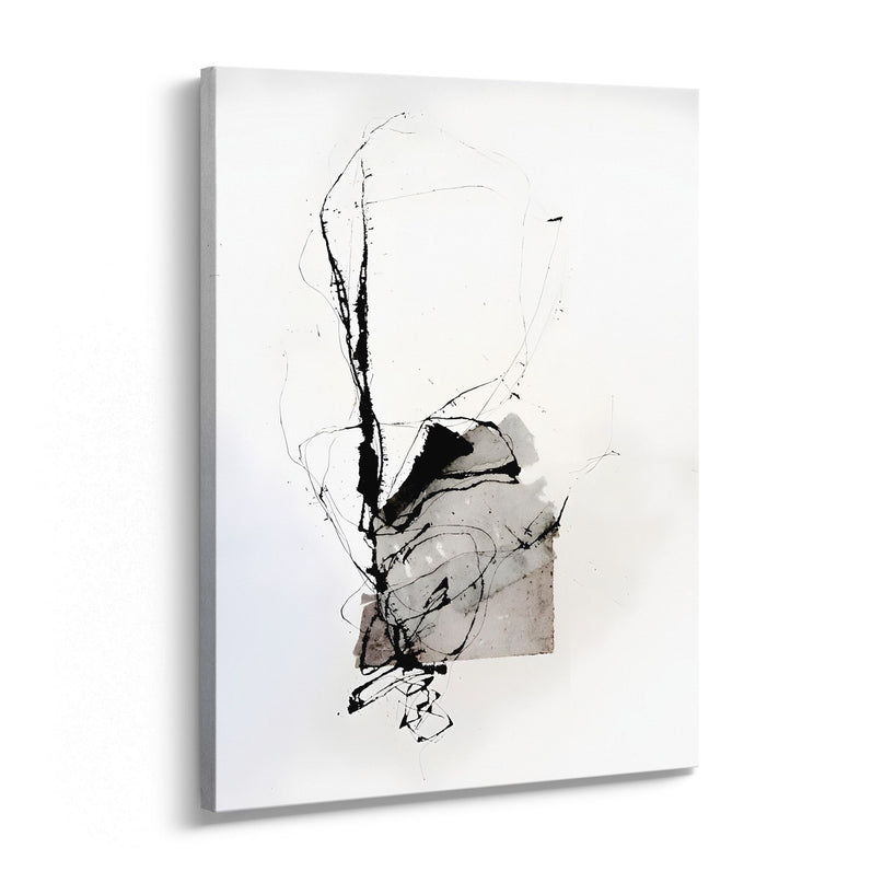 Minimal Abstract Face Canvas Art