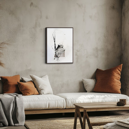 Minimal Abstract Face Canvas Art