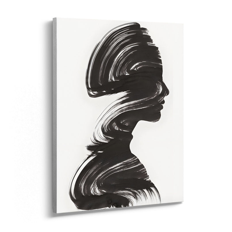 Abstract Female Silhouette Canvas Art Frame