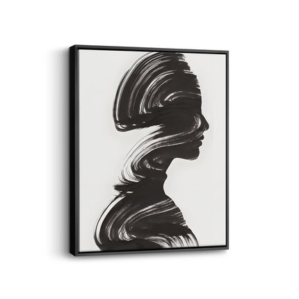 Abstract Female Silhouette Canvas Art Frame