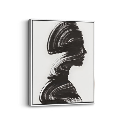 Abstract Female Silhouette Canvas Art Frame