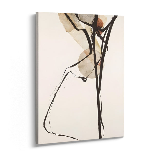Minimal Abstract Line Canvas